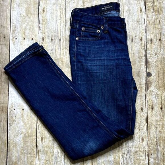 J.CREW MATCHSTICK STRAIGHT LEG LOW RISE CASUAL DENIM EVERYDAY WEAR PREPPY JEANS - Picture 5 of 7